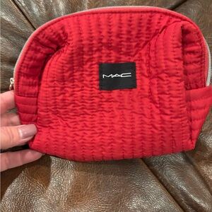 MAC Cosmetics Vibrant Red Quilted Bag